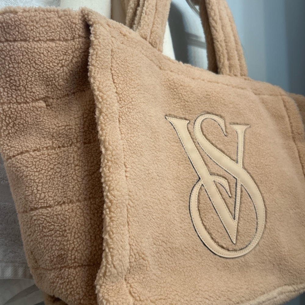 Victoria's Secret Beige Sherpa Tote